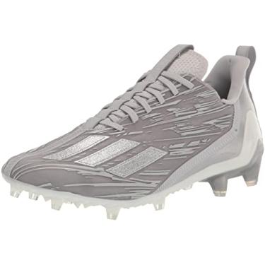 Imagem de adidas Tênis de futebol masculino Adizero, Cinza/Prata Metálico/Branco, 11