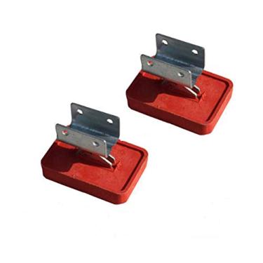 Imagem de Kit de calçado antiderrapante ajustável para pés de borracha resistente para peças de extensão de escada, 2 peças