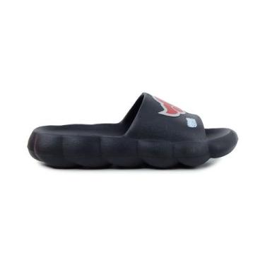 Imagem de Chinelo Slide Infantil Masculino Grendene Naruto Preto - 228