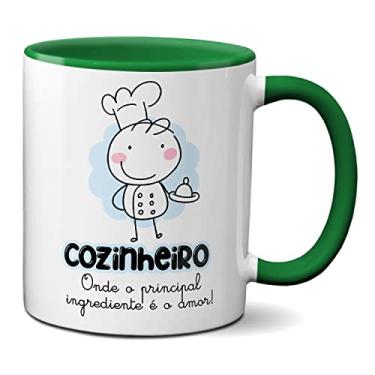 Imagem de Caneca Cozinheiro O Amor É O Principal Ingrediente! Fofo (Verde)