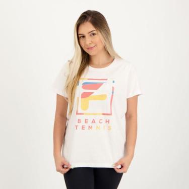 Imagem de Camiseta Fila Beach Tennis Feminina Branca