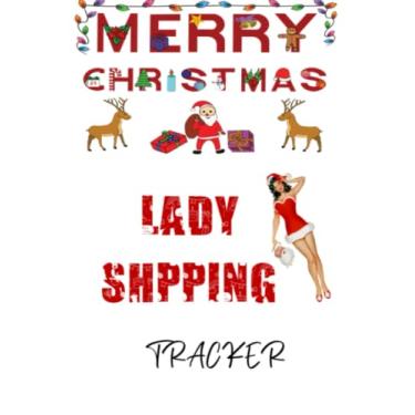 Imagem de Merry Christmas Lady Shopping Tracker: Holiday Shopping Organizer, Gift ideas, Bucket List, Online order tracker, Budget tracker,