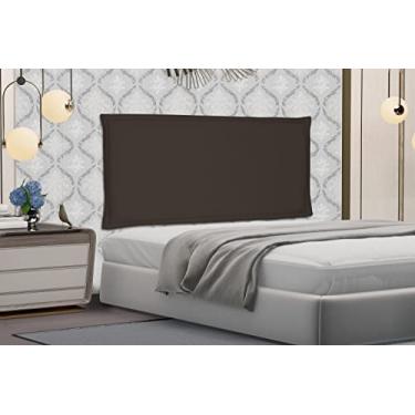 Imagem de Cabeceira King Estofada Painel Suspensa Cama Box Casal Quarto 1,95 M - Veneza (Suede, Café)