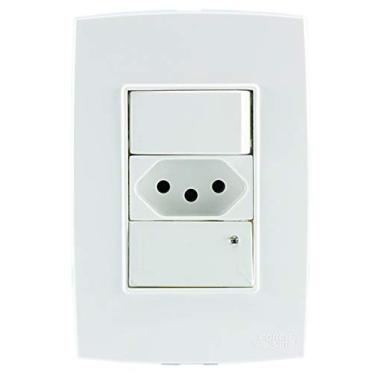 Imagem de CJ MOD GUIA+INTER.SIMP+TOMADA 2P+T 10A 250V~ 127V/220V