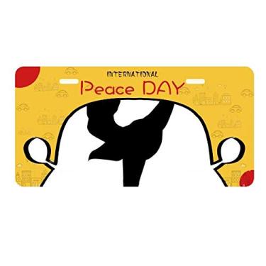 Imagem de DIYthinker Placa de carro com desenho de patinação feminina para esportes de inverno