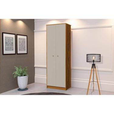 Imagem de Armário Organizador Multiuso 2 Portas Office Escritório OffWhite com Freijó - Rede Móveis