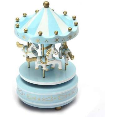 Imagem de Caixa De Música Personalizada Melhor Presente De Aniversário Carrossel Musical Cavalo Carrossel De Madeira Caixa De Música Brinquedo Criança Jogo Do Bebê Presente Da Menina Caixa Musical Presente,