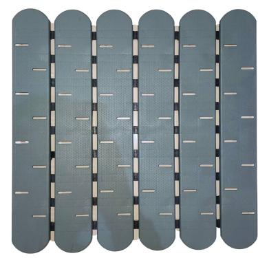 Imagem de Tapete Estrado Antiderrapante Para Box, banheiro, com 108 Ventosas - Cor Cinza