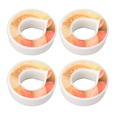 Imagem de Garrafa Anel de de Frutas, PC Beba Mais água Reciclável Frasco de água Aromatizante 6 Unidades para Esporte (Pêssego)