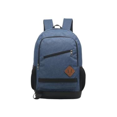 Imagem de Mochila Escolar Juvenil Masculina Casual (azul)