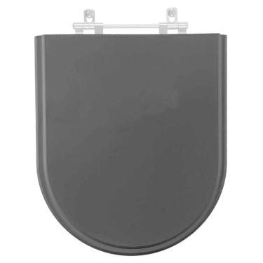 Imagem de Assento Sanitário Duomo Plus Ebano (preto) para vaso Deca