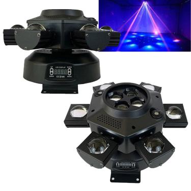 Imagem de Luz de Palco Moving Head 150W Mini Moving DJ DMX 22 Canais Show Palco Evento Festa Laser Strobo Rotativo Movimento Iluminaçao