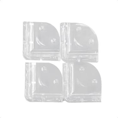 Imagem de Protetor De Quina De Mesa Moveis Bebe Silicone Kit 4 Peças