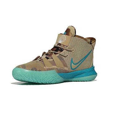 Imagem de Nike Cal ados Infantis Kyrie 7 (GS) Ripple CT4080-207, Gr o/tor o tropical/marrom fauna/ gua-marinha, 4.5 Big Kid