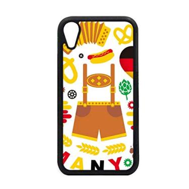 Imagem de Capa para iPhone XR da Alemanha com bandeira de marco da alfândega para proteção de telefone Apple