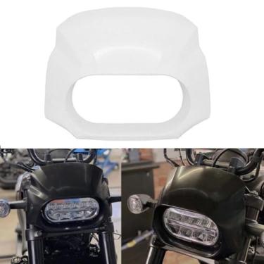 Imagem de TOPRAMETAL Máscara de farol de farol de motocicleta para Sportster S RH 1250 RH1250 2021-2022 cor branca