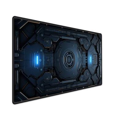 Imagem de Mouse Pad Gamer Grande Speed Anti Derrapante Profissional Desk Pad Large Wide 100x50 - Nave Door