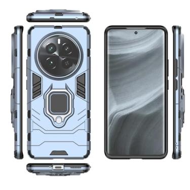 Imagem de Kukoufey Capa compatível com Realme 12 Pro 5G, compatível com Realme 12 Pro Plus 5G, suporte magnético para carro compatível com Realme 12 Pro+ 5G RMX3840 capa azul