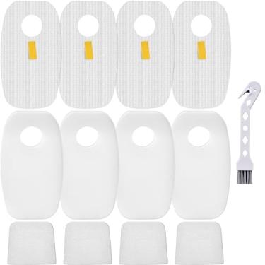 Imagem de Artraise Para Shark Rocket DuoClean HV380 HV380C HV380W HV381 HV381C HV382 HV382BRN HV383 HV384Q, kit de filtro 4 pré-filtros e 4 peças de reposição pós-filtros XFFH380 XPSTFH380