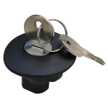 Imagem de 8U5Z9C268B Tampa preta para tanque de combustível a gás com 2 chaves para Ford Focus 2012-2017