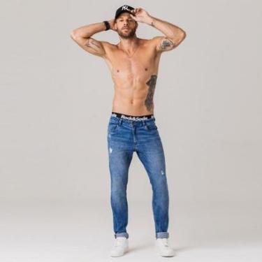 Imagem de Calça Jeans Super Skinny Masculina Rock e Soda-Masculino