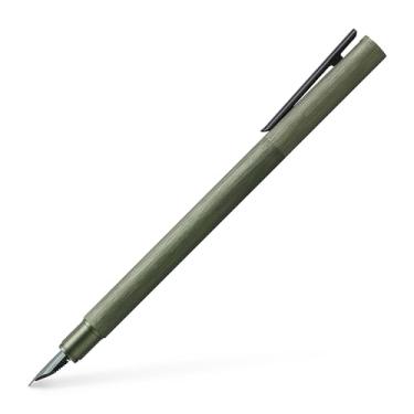 Imagem de Faber-Castell Caneta tinteiro Neo Slim Auminium F - Verde oliva