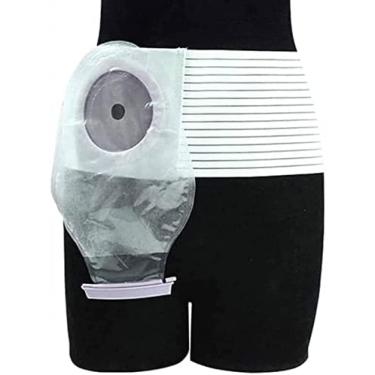 Imagem de Cinto abdominal de ostomia para prevenção de hérnia parastomal Cinto de colostomia, elástico respirável, cuidados pós-operatórios, cinto de hérnia umbilical para homens ou mulheres, D7cm, 95