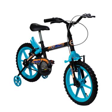 Imagem de TK3 Track Bicicleta Infantil Aro 16 Dino Preto e Azul