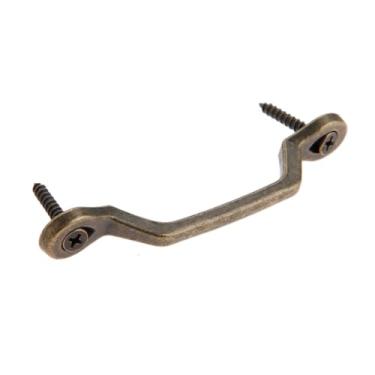 Imagem de Puxador vintage de bronze antigo, puxador de 101mm * 14mm, botão retrô, armário de cozinha, gaveta, caixa de joias de madeira, ferragens de móveis