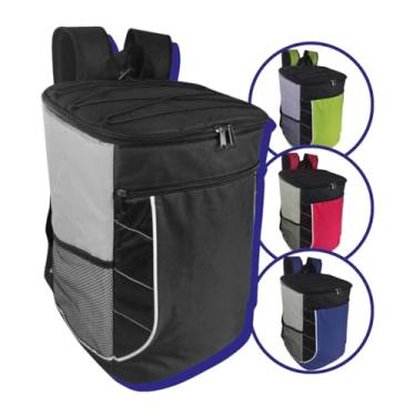 Imagem de Mochila Térmica 15 Litros Fresca e Quente para Viagem Passeios Cooler Bag Freezer Cerveja Gelo Praia Camping Alça Resistente Reutilizavel Premium Isotérmico Grande Capacidade (Preto)