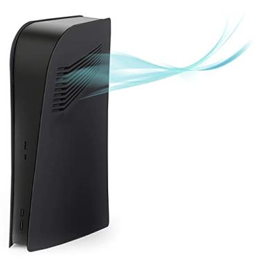 Imagem de Digital Edition Face Plates with Cooling Vents Cover Skins Shell Panels for PS5 Console, Playstation 5 Accessories Faceplate Protective Replacement Plate (Digital Black 2)