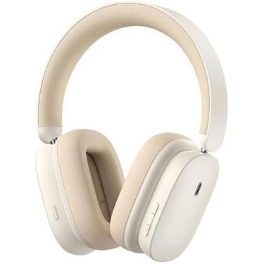 Imagem de Fone De Ouvido sem fio Headphone Baseus_Bowie H1 ANC | com Cancelamento de Ruído | Bluetooth 5.2 | 70 Horas (Bege)
