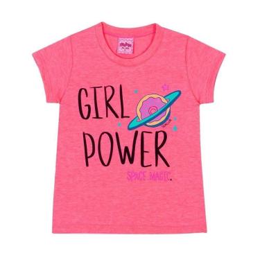 Imagem de Blusa Infantil Menina Serelepe Rosa Neon-Feminino