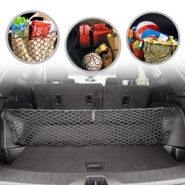 Imagem de Envelope Style Automotive Elastic Trunk Middle Mesh Cargo Net para Chevrolet Blazer (RS) – Organizador de porta-malas premium e armazenamento – Rede de bagagem para crossover – Organizador de carro