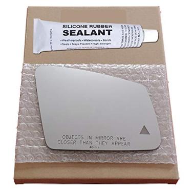 Imagem de Substituição de vidro espelhado + silicone para Mercedes-Benz GLA250 2015-2020 lado do passageiro - Ponto cego (2015 2016 2017 2018 2019 2020 15 16 17 18 19 20)
