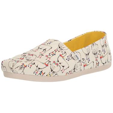 Imagem de TOMS Mocassim Feminino Alpargata 3.0, Llamas Prin floral marfim, 9