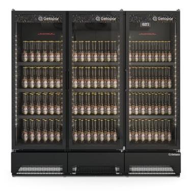 Imagem de Refrigerador/Expositor Vertical Conveniência Cerveja E Carnes GCBC-1450 CB PR Gelopar - All Black 1468L Frost Free 220V
