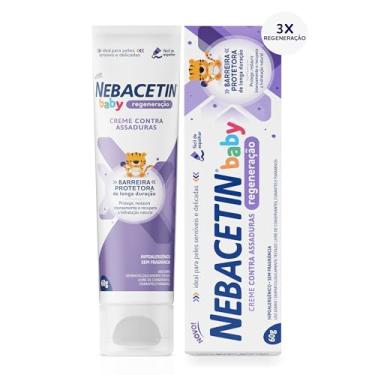Imagem de Nebacetin Baby Regeneração Pomada Contra Assaduras 60g - Cuida e Trata Peles Irritadas, Forma Barreira Protetora na Pele