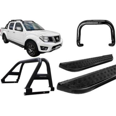 Imagem de Kit Quebra Mato Santo Antônio Estribo Frontier 08/2016 Preto - HOZZ