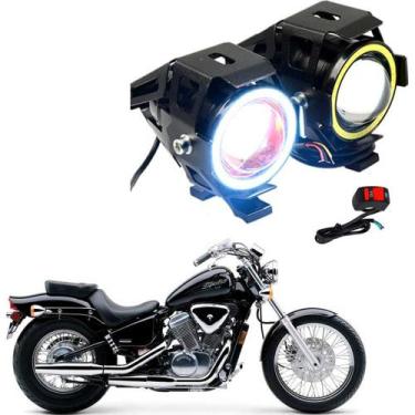 Imagem de Kit Led Farol Milha Moto Honda VT 600C Shadow 1995 1996 1997 1998 1999