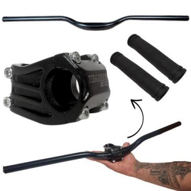 Imagem de Kit Guidão E Mesinha Para Bike 700mm 31.8mm Manopla Guidom Bicicleta G