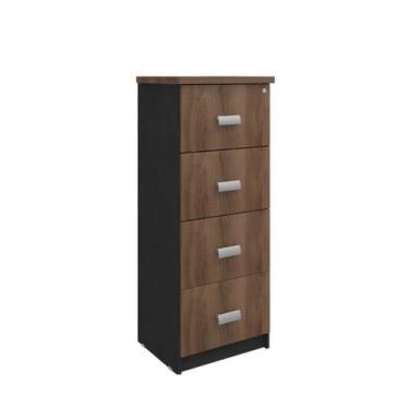 Imagem de Arquivo de 04 gavetas pasta suspensa Nature/Preto 1,280,480,43 cm Inco