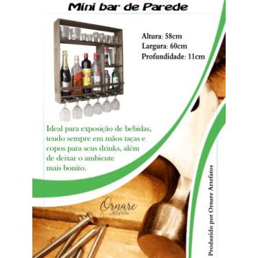 Imagem de Bar Barzinho Adega De Parede Suspenso - tereredusminino