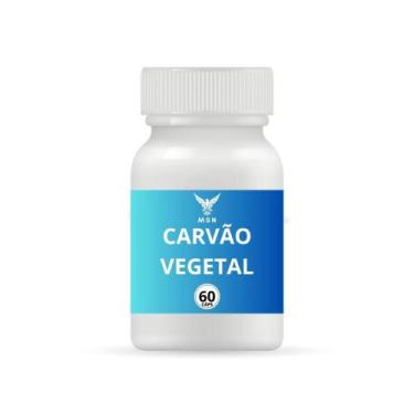 Imagem de Carvão Vegetal 100% Natural 60 Cápsulas - MSN