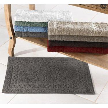 Imagem de Toalha de Piso Luxo 100% Algodão Cinza BENE CASA