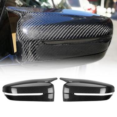 Imagem de ACLONG Tampas de capa de espelho preto brilhante esquerdo e direito tampas de espelho lateral retrovisor adequado para BMW G20 G21 G30 G31 G11 G14 G15