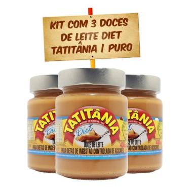 Imagem de Kit com 3 Doces de Leite Puro Diet Tatitania - 400g - Tatitânia