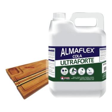 Imagem de Cola Madeira Ultra Forte 993 Pva Almaflex 5kg Tábua De Corte - Almata 