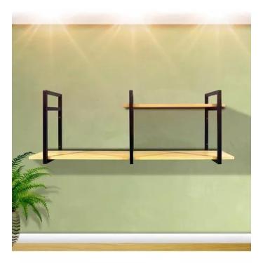 Imagem de Estante industrial suspensa moderna elegante - Metal Decore