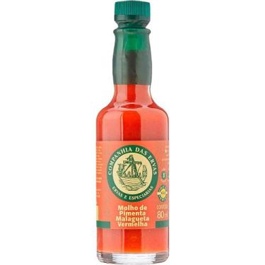 Imagem de Molho de Pimenta Malagueta Vermelha Companhia das Ervas 80ml